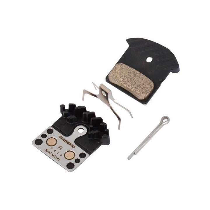 PLOČICE ZA DISK SHIMANO METAL PAD W/ FIN (J04C), PAD SPRING, W/SPLIT PIN, 1 PAIR