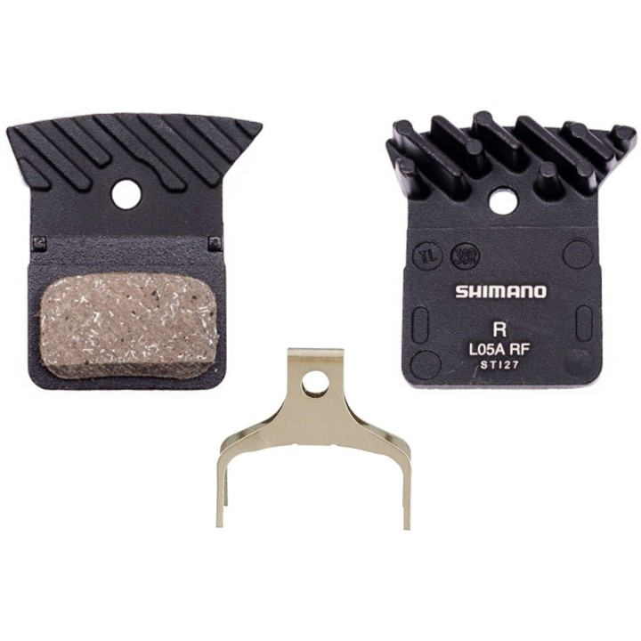 PLOČICE ZA DISK SHIMANO RESIN PAD W/ FIN (L05A-RF), PAD SPRING