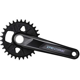 POGON SHIMANO FC-M6120-1, DEORE, FOR REAR 12-SPEED, 2-PCS FC, 175MM, 30T W/O CG
