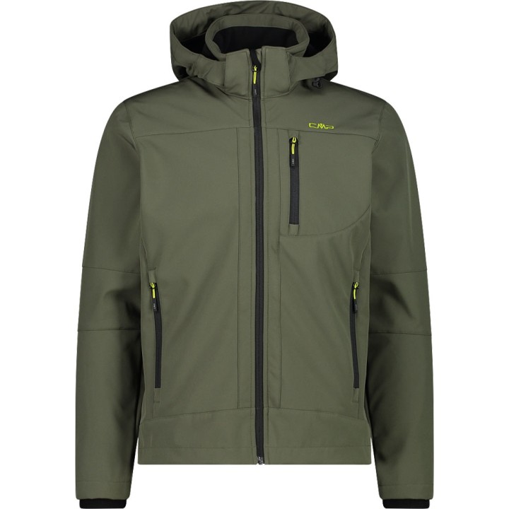 CMP Muška softshell jakna s odvojivom kapuljačom M. Zelena