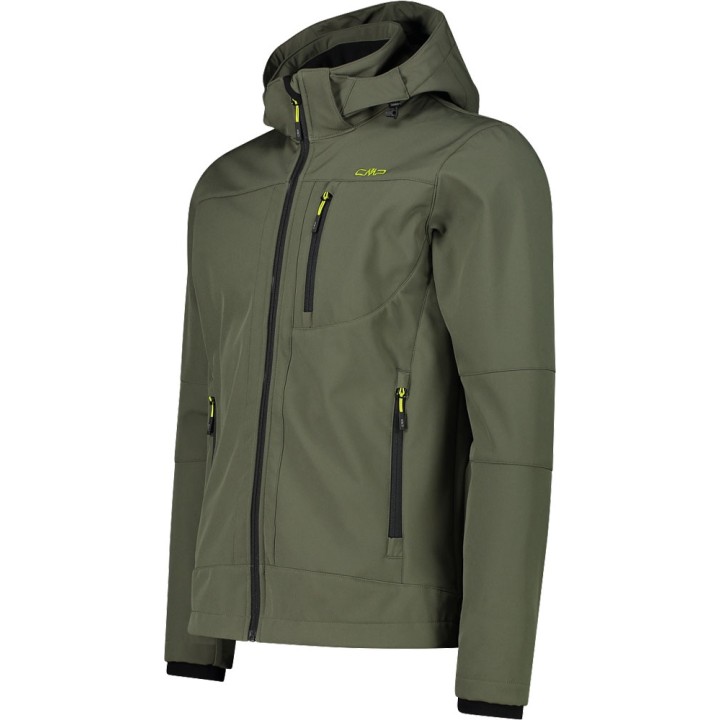 CMP Muška softshell jakna s odvojivom kapuljačom M. Zelena