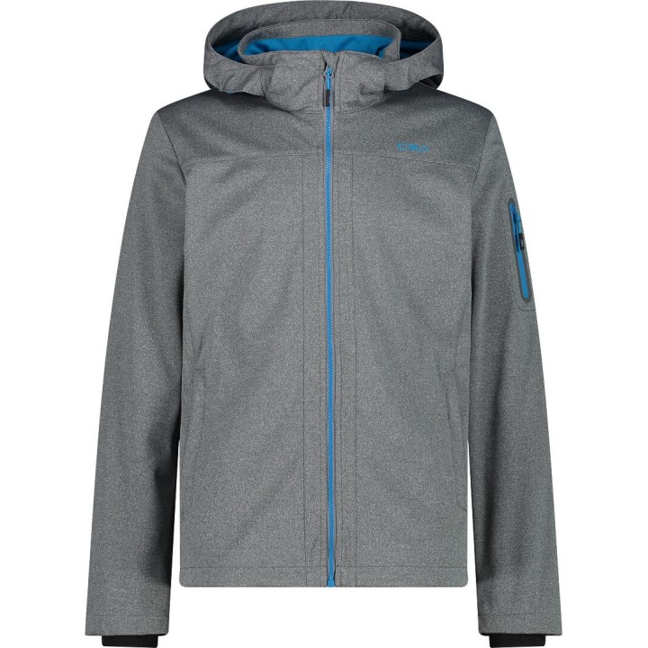 CMP Muška softshell jakna s odvojivom kapuljačom Siva