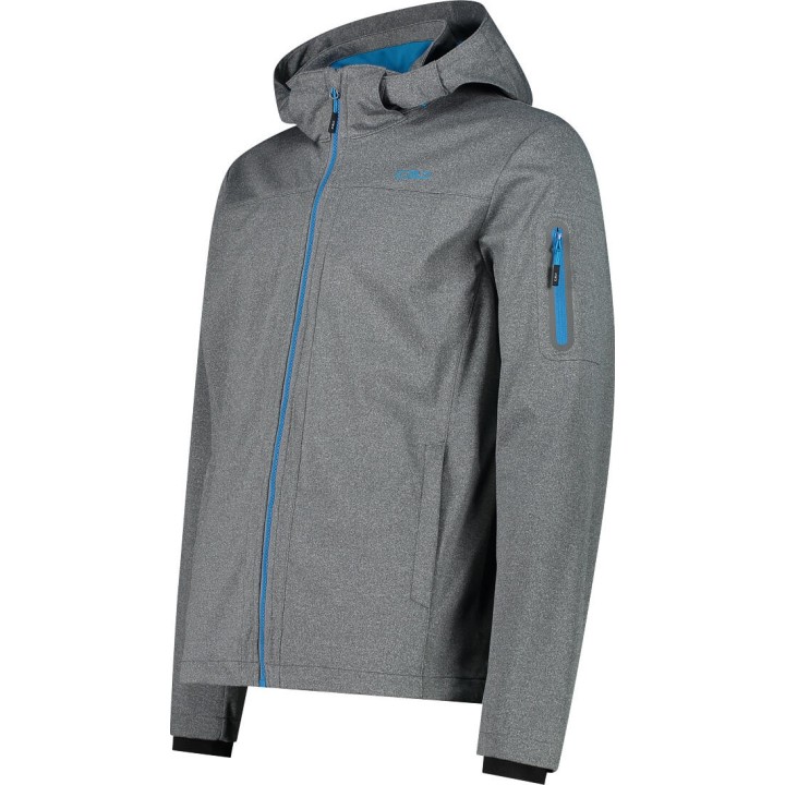 CMP Muška softshell jakna s odvojivom kapuljačom Siva