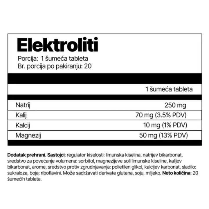 4Energy electrolytes – 20 tabs – Strawberry