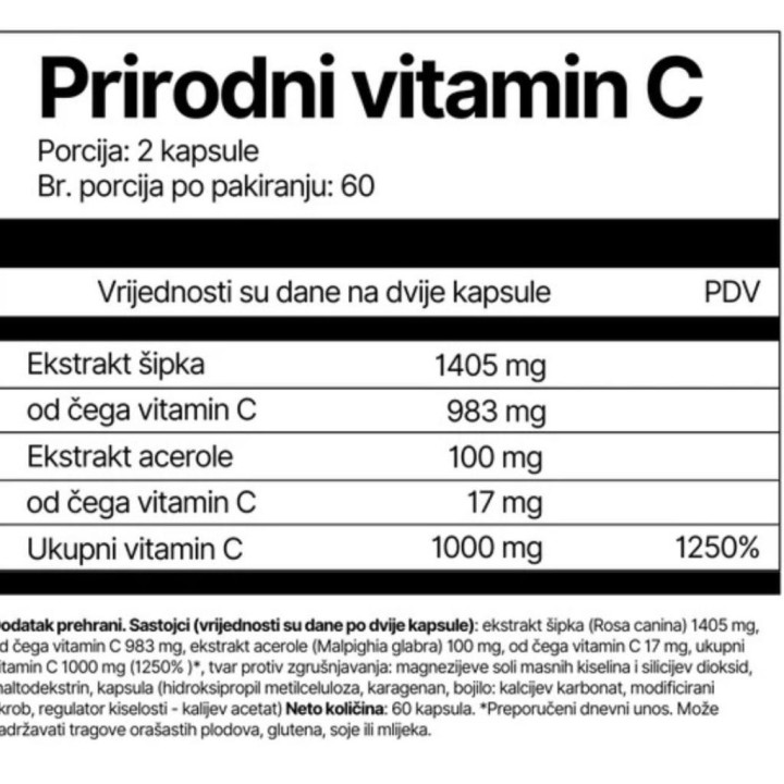 4Endurance Pro – Natural vit C – 60 caps