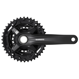 POGON SHIMANO FC-MT210-3, ZA 9-BRZINA, 2-PCS FC, 175MM, 40-30-22T W/O CG, W/O BB PARTS, CRNI, IND.PA