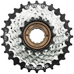LANČANIK SHIMANO MF-TZ510-7-CP, 7-SPEED, 14-16-18-20-22-24-28T, W/SPOKE PROTECTOR, IND.PACK