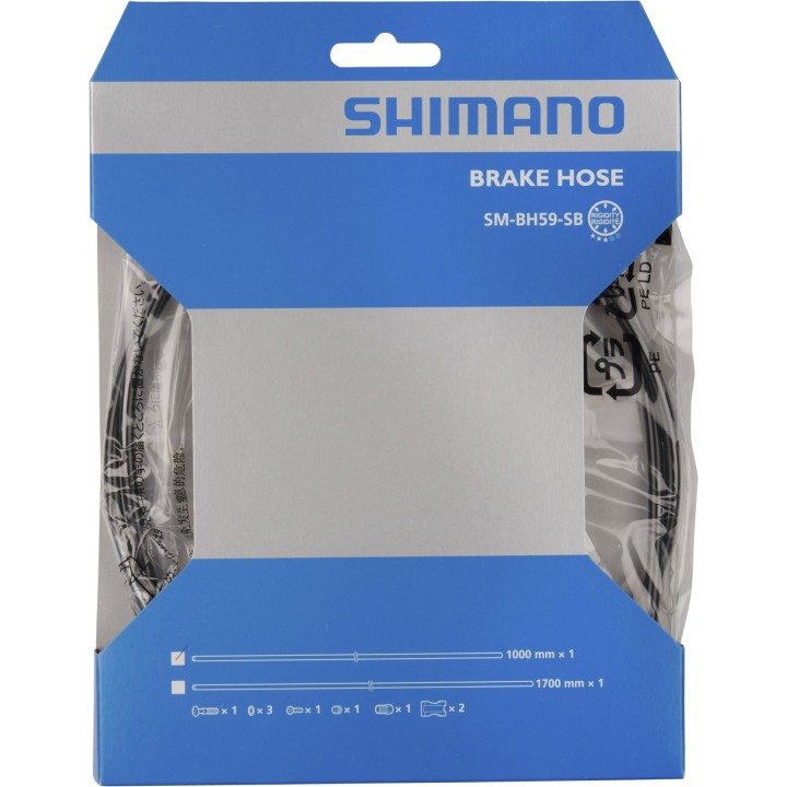 CRIJEVO ZA HIDRAULIČNU KOČNICU SHIMANO SM-BH59-SB, 1000MM BLACK(CUTTABLE),STRAIGHT CONNECT TYPE ST(NOT