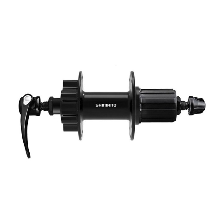 NABLA ZADNJA SHIMANO FH-QB400-HM, FOR DISC BRAKE(6 BOLT) 36H OLD:135MM QR:173MM(BLACK), BLACK, IND.P