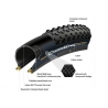 GUMA VANJSKA 29x2.3 CONTINENTAL CROSS KING SW black/black Skin kevlar